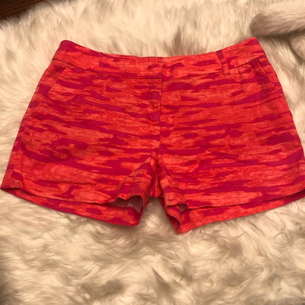 Willi Smith pink and orange neon shorts